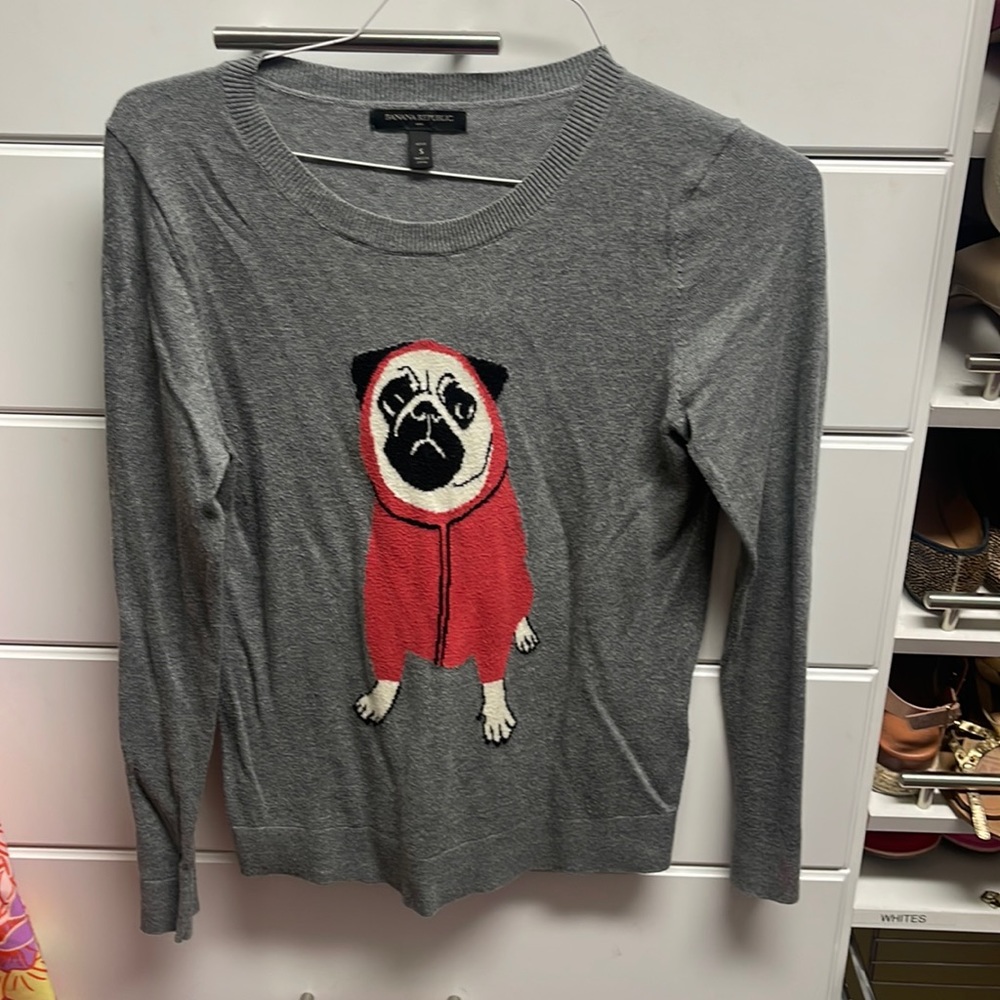 Banana Republic Pug sweater